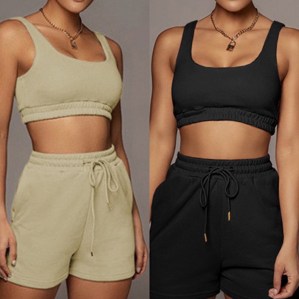 Basic Cotton Sweat Short sets